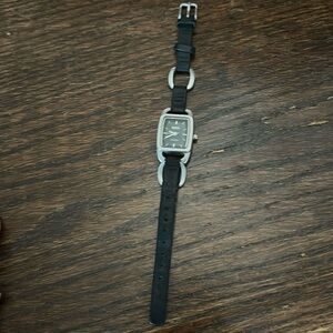Roots Stainless Steel and Leather Watch